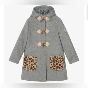 COPY - MONNALISA GIRLS GREY DUFFLE COAT
